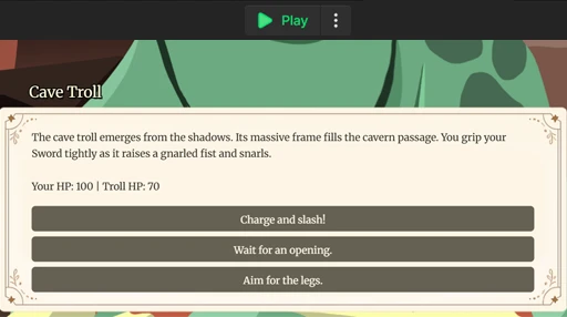 Real-time preview of interactive story